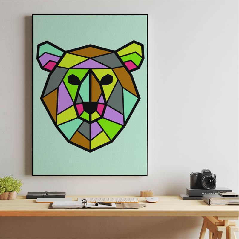 Vector Mosaic Bear