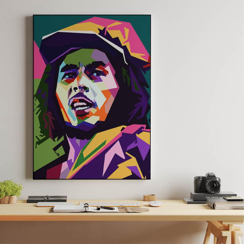 Bob Marley wpap pop art