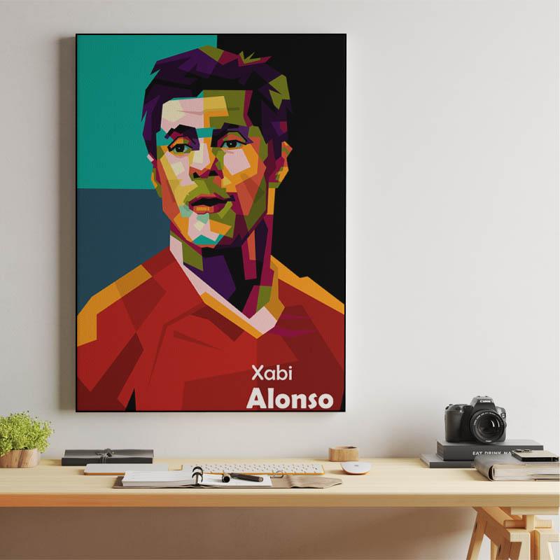 Xabi Alonso in amazing pop art