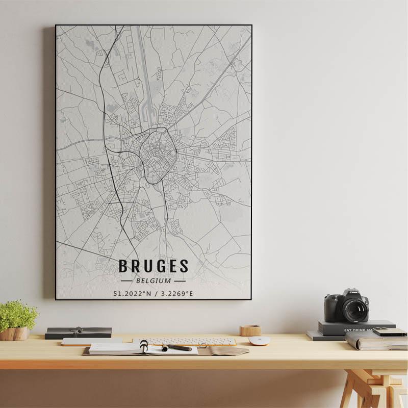 Bruges map