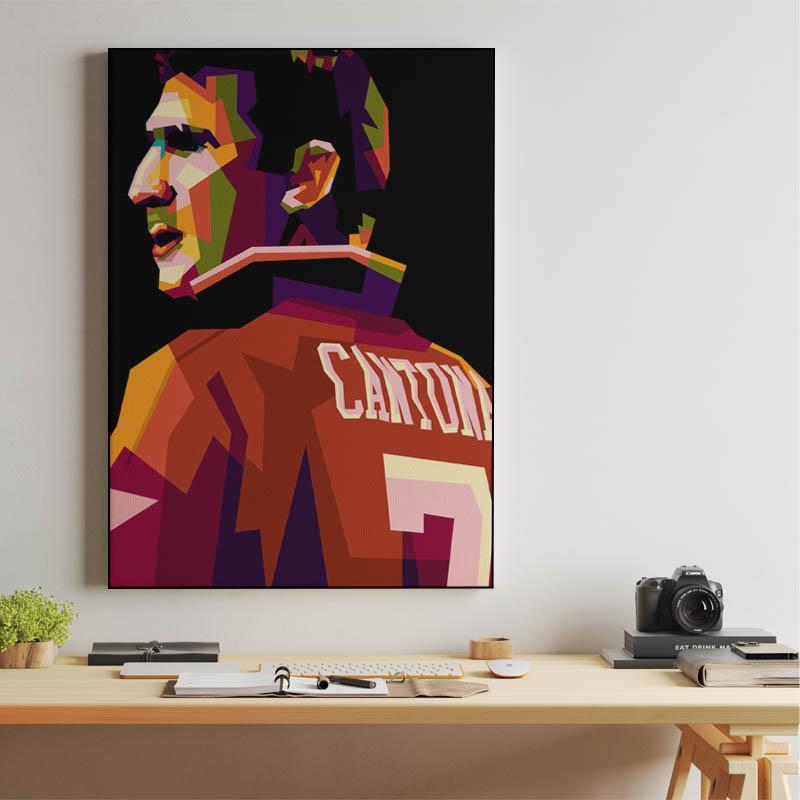 Eric Cantona in wpap pop art