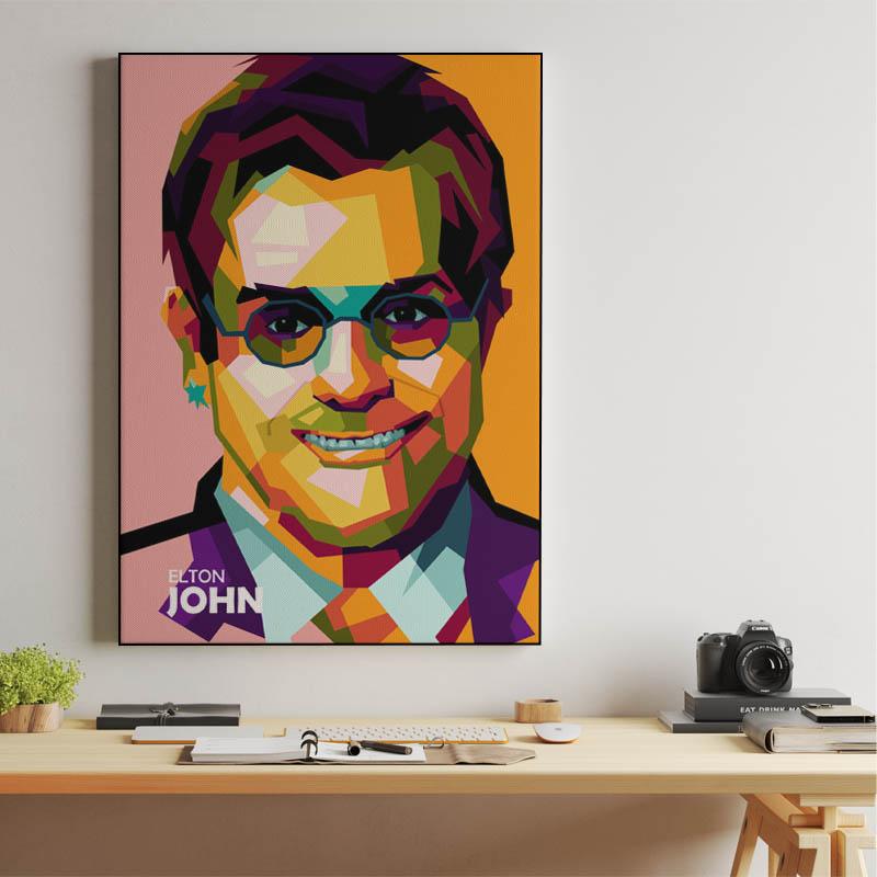 Elton John in amazing pop art