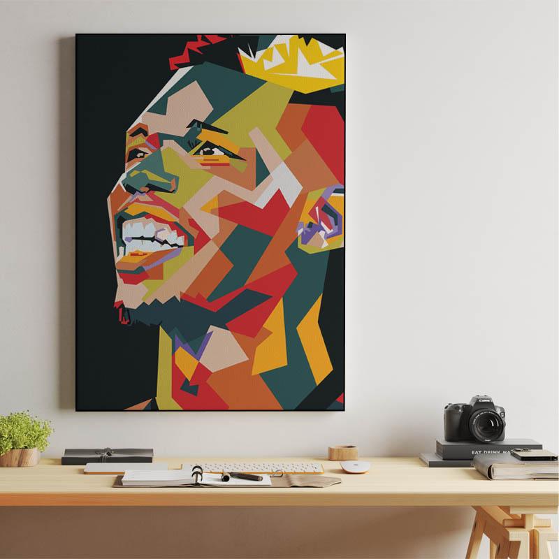 Paul Pogba in wpap pop art
