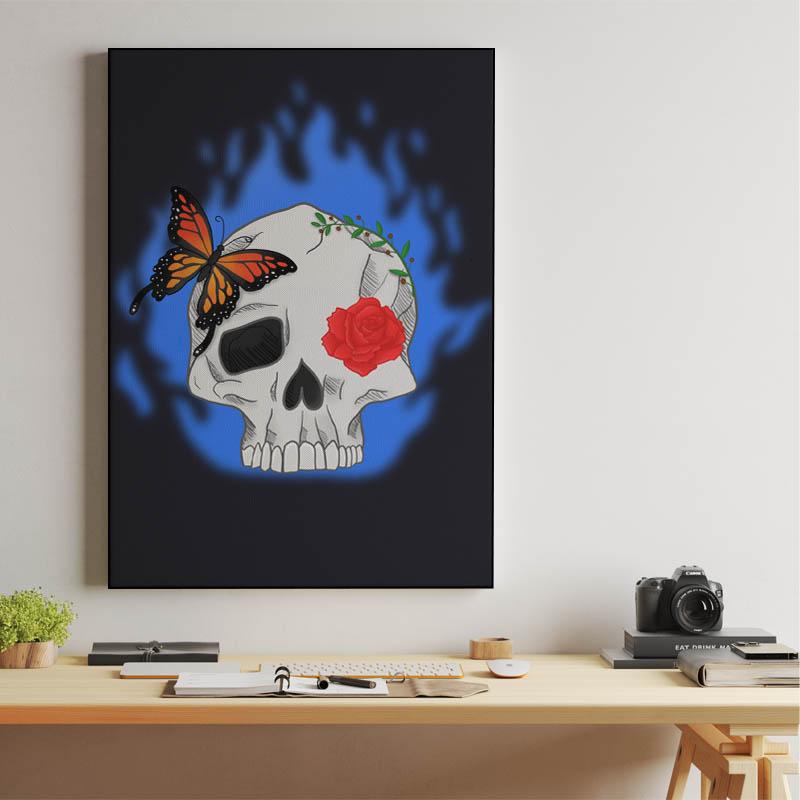 Butterfly skull