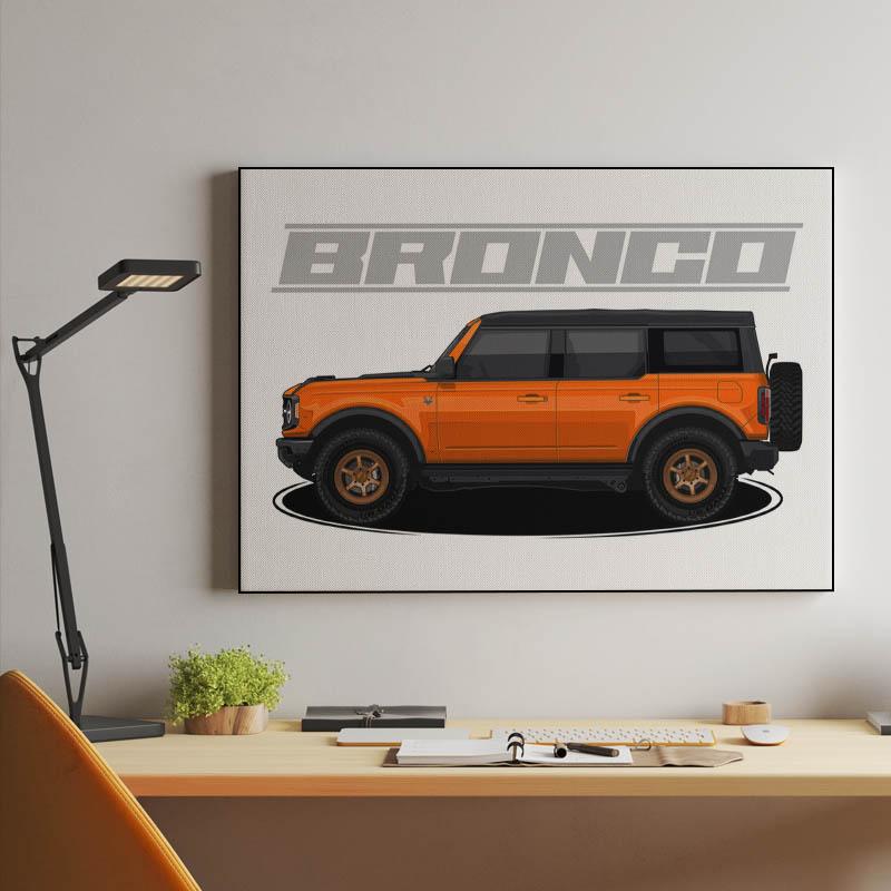 Ford Bronco Car Canvas Ford