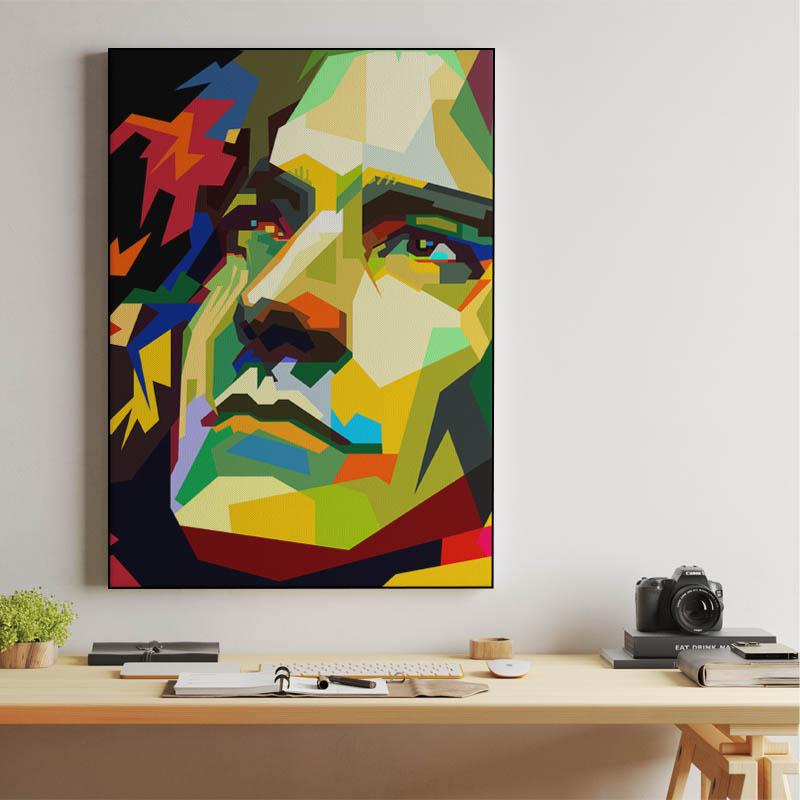 Robert Plant Pop Art WPAP - Canvast Print