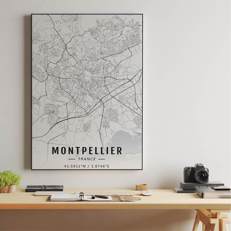 Montpellier map
