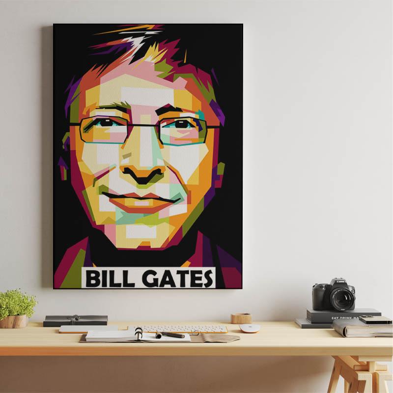 Amazing pop art Bill Gates