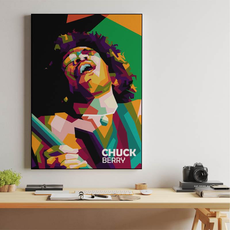 Legend Music Chuck Berry in pop art