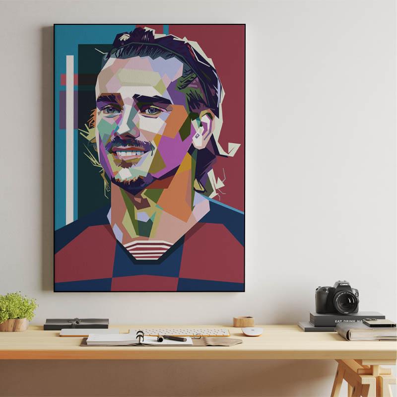 Antoine Griezmann in wpap pop art