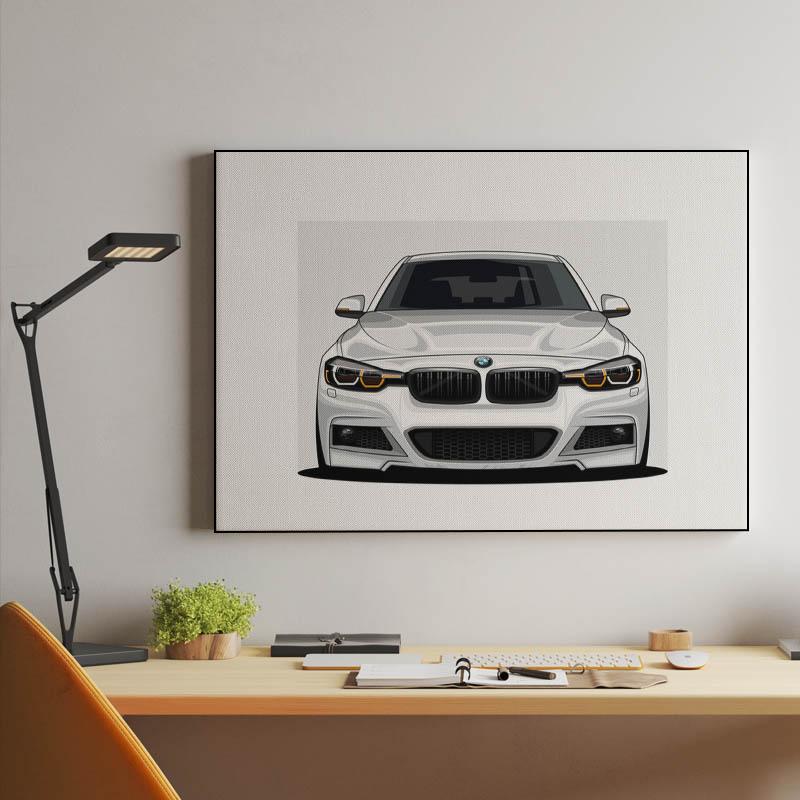 BMW 3 Series Car Canvas Audi