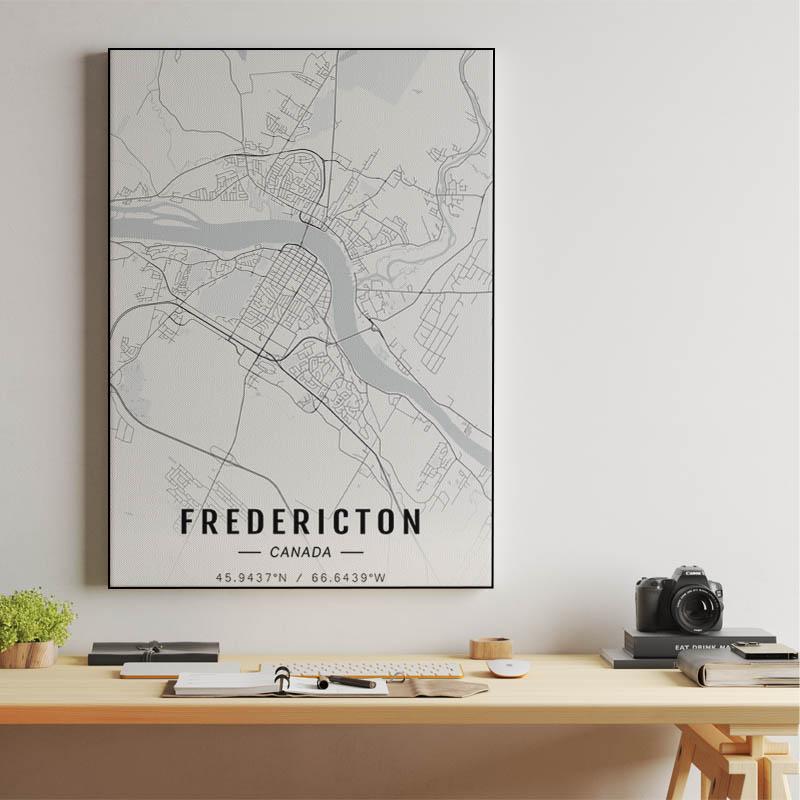 Fredericton map