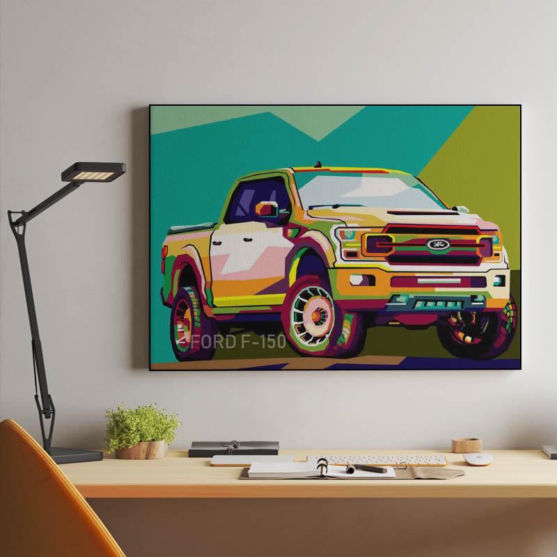 Amazing illustration truck car Ford F150
