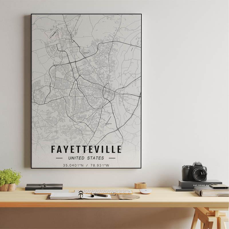 Fayetteville map