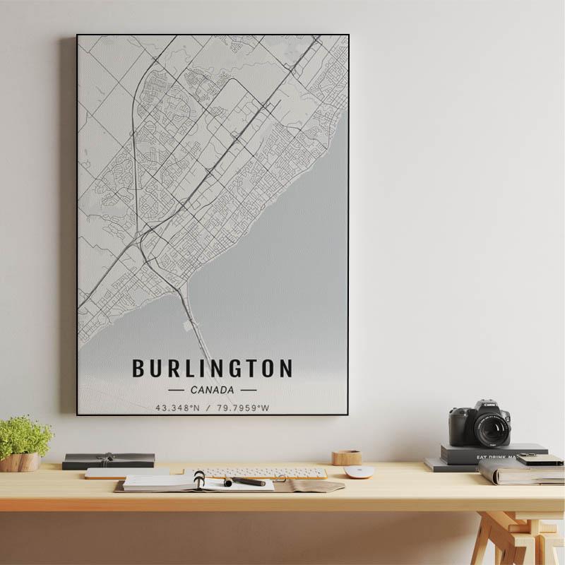 Burlington map