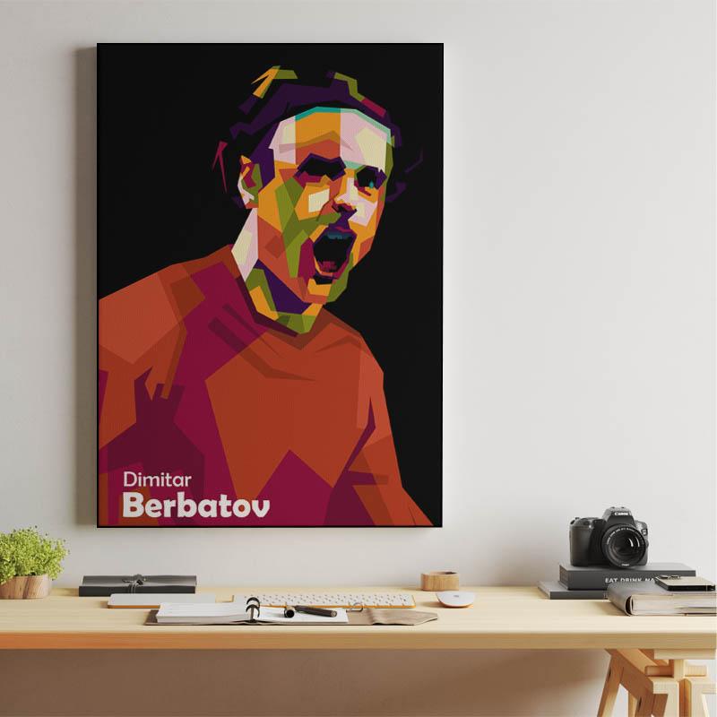 Dimitar Berbatov in top Pop art
