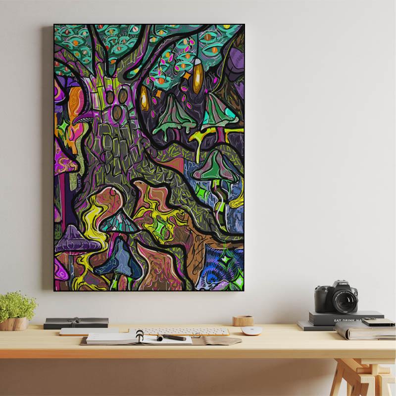 psychedelic forest