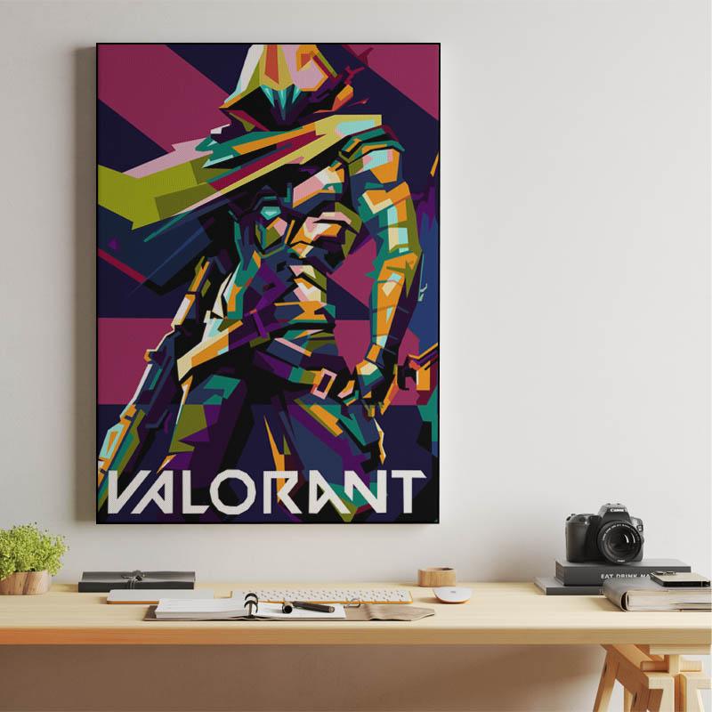 Valorant in wpap pop art