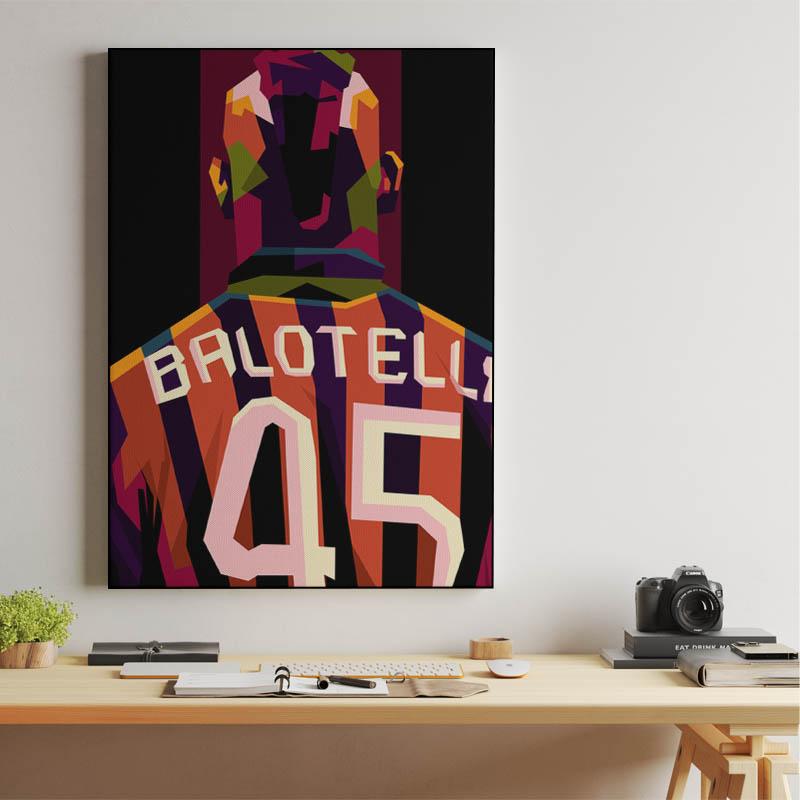 Mario Balloteli in amazing pop art