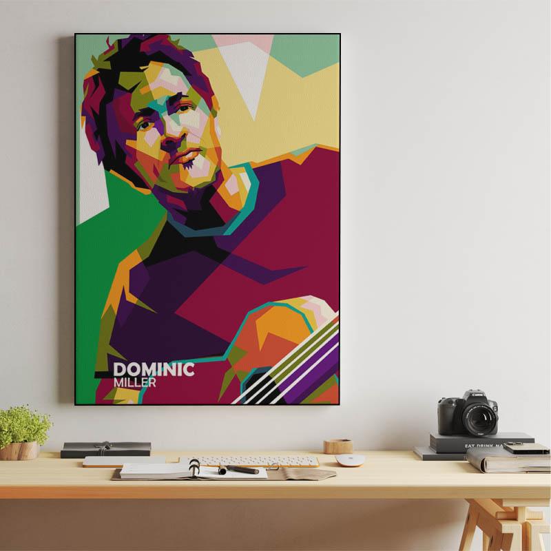 Dominic Miller in wpap pop art