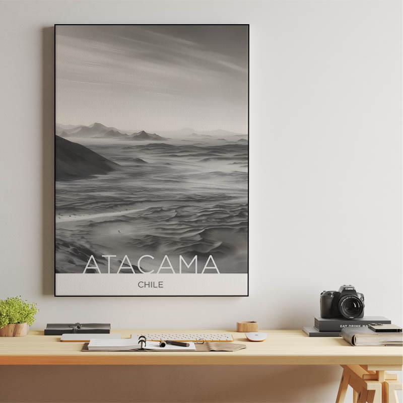 The Atacama Desert - Chile - Charcoal Technique