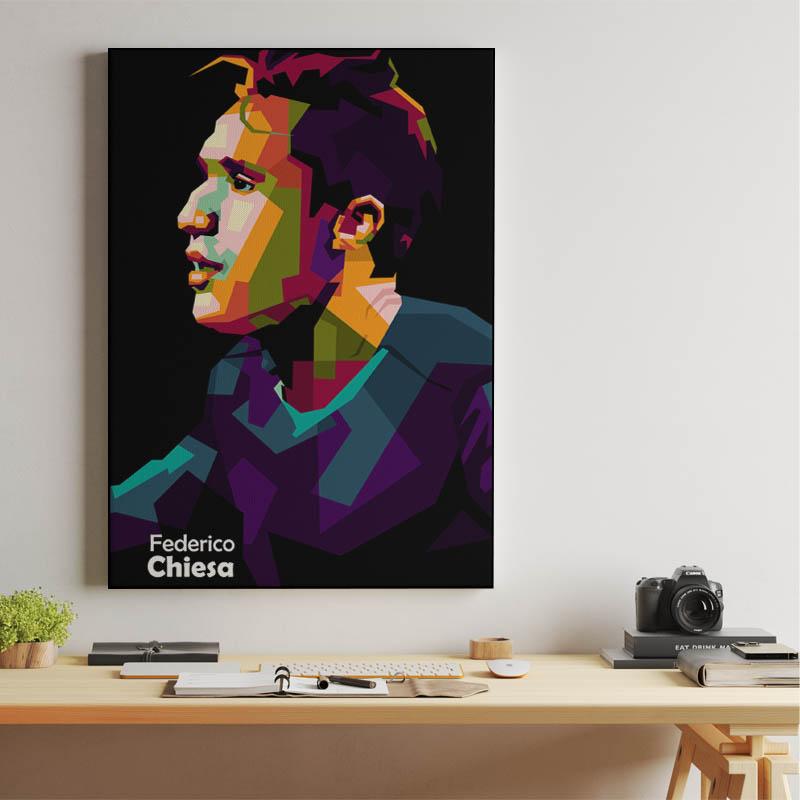 Federico Chiesa in wpap pop art