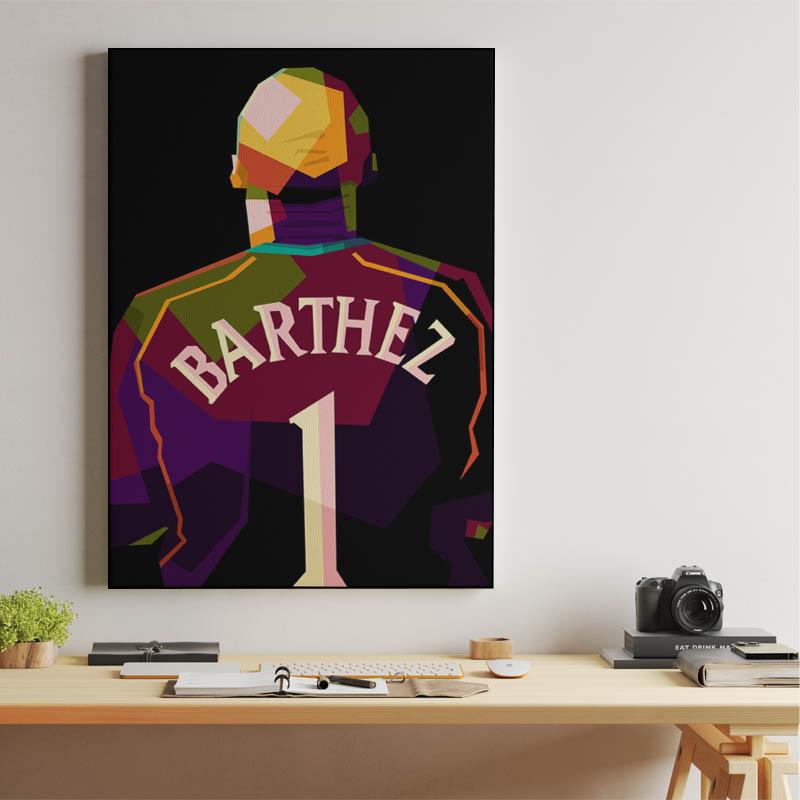 Fabien Barthez in wpap pop art