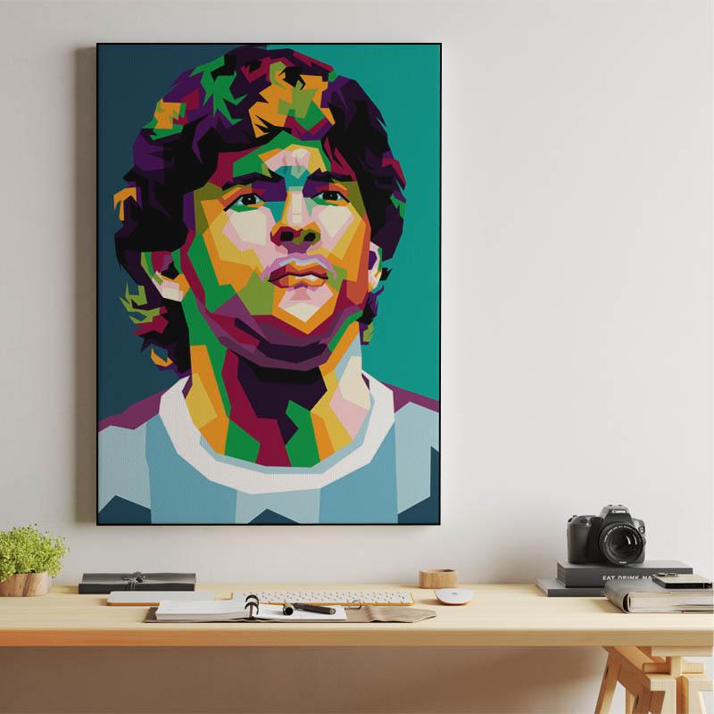 Legend football world DIEGO MARADONA POP ART