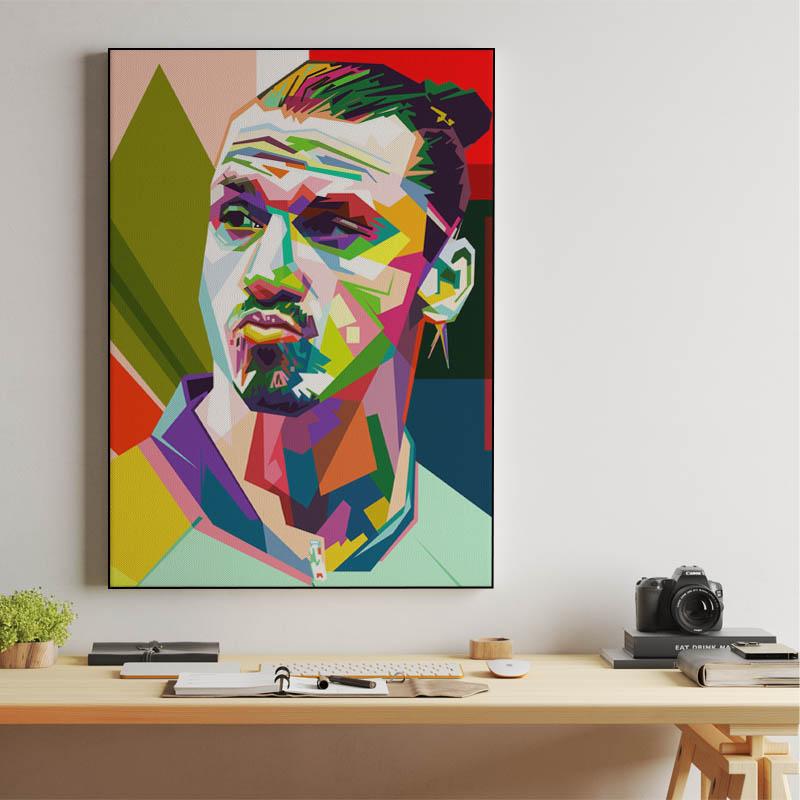 Zlatan Ibrahimović in wpap pop art