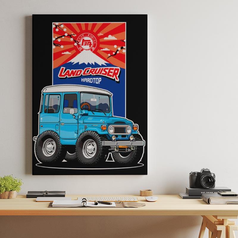 Toyota Land Cruiser J40 Hardtop CARtoon CARicature