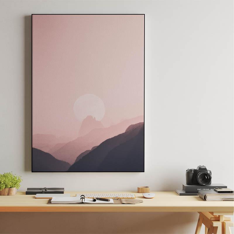 Pink Sunset Canvas