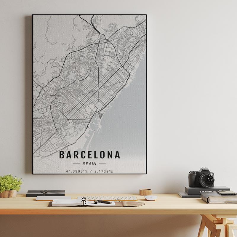 Barcelona map