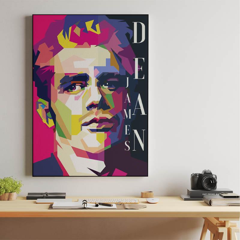 James Dean Hollywood Actor Pop Art WPAP
