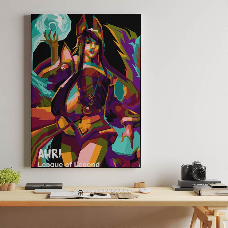 Ahri League Of Legend in pop art