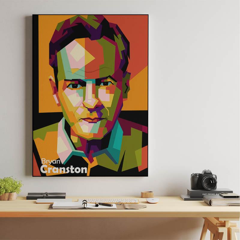 Bryan Cranston in wpap pop art