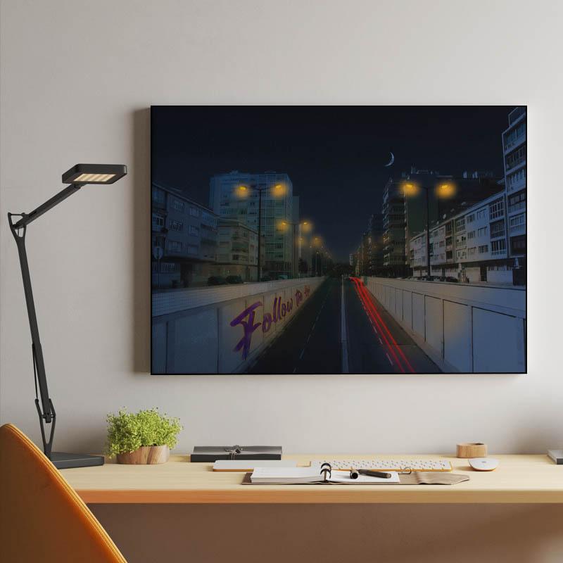 Night lights cityscape