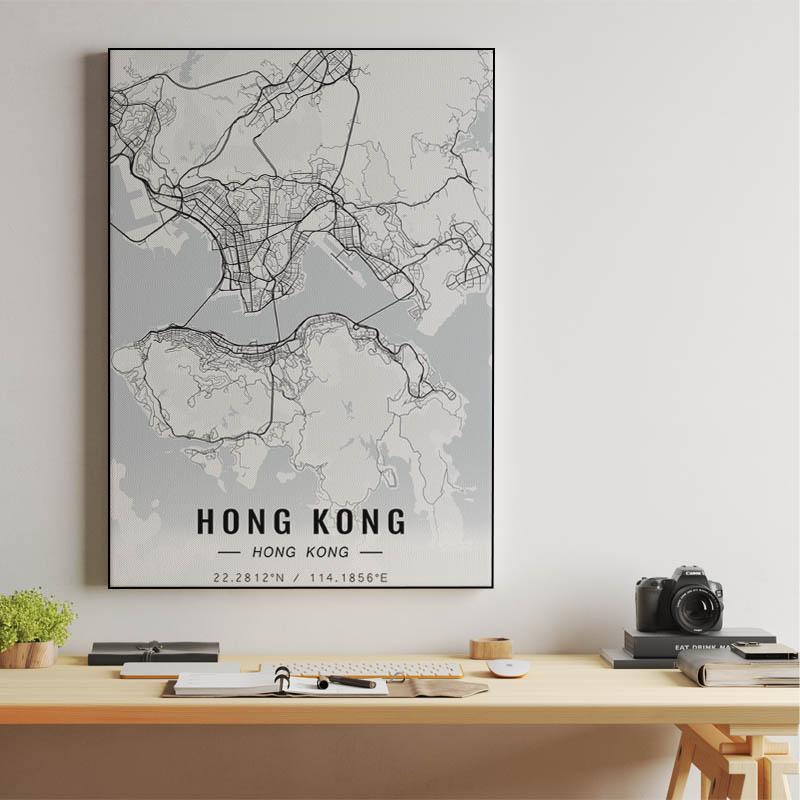Hong Kong map