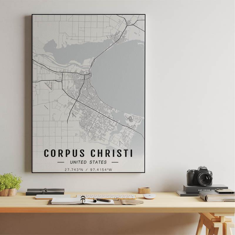 Corpus-Christi map