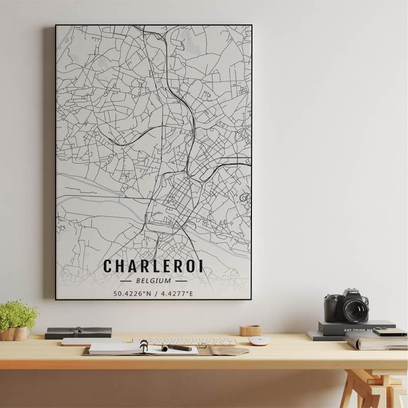Charleroi map