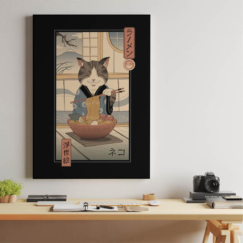 Neko Ramen Ukiyo-e