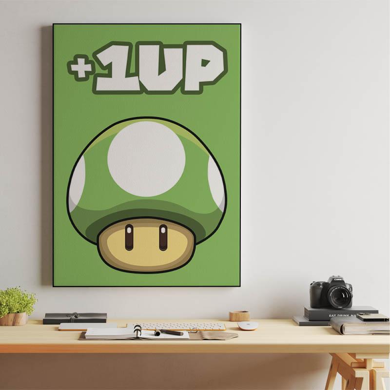 '+1UP Mario mushroom