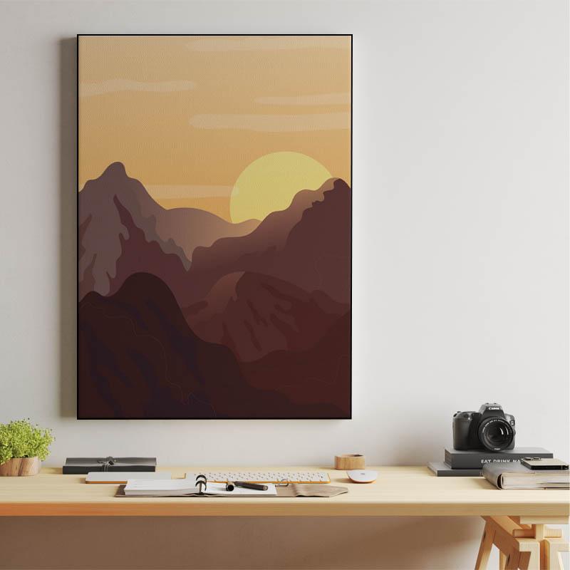 Mountain Sunset Canvas