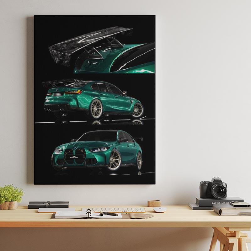 BMW M3 G80 Competition AC Custom ( Potrait 3 )