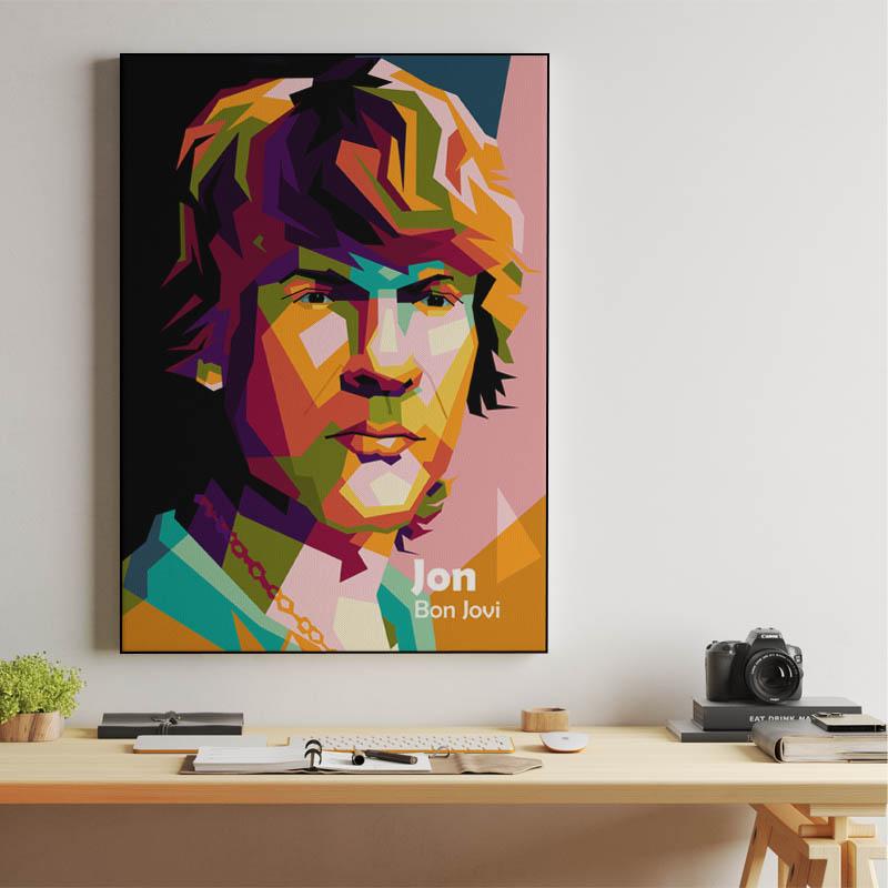 Bon Jovi in amazing pop art design