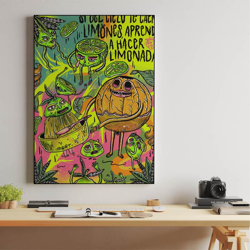 print si del cielo te caen limones