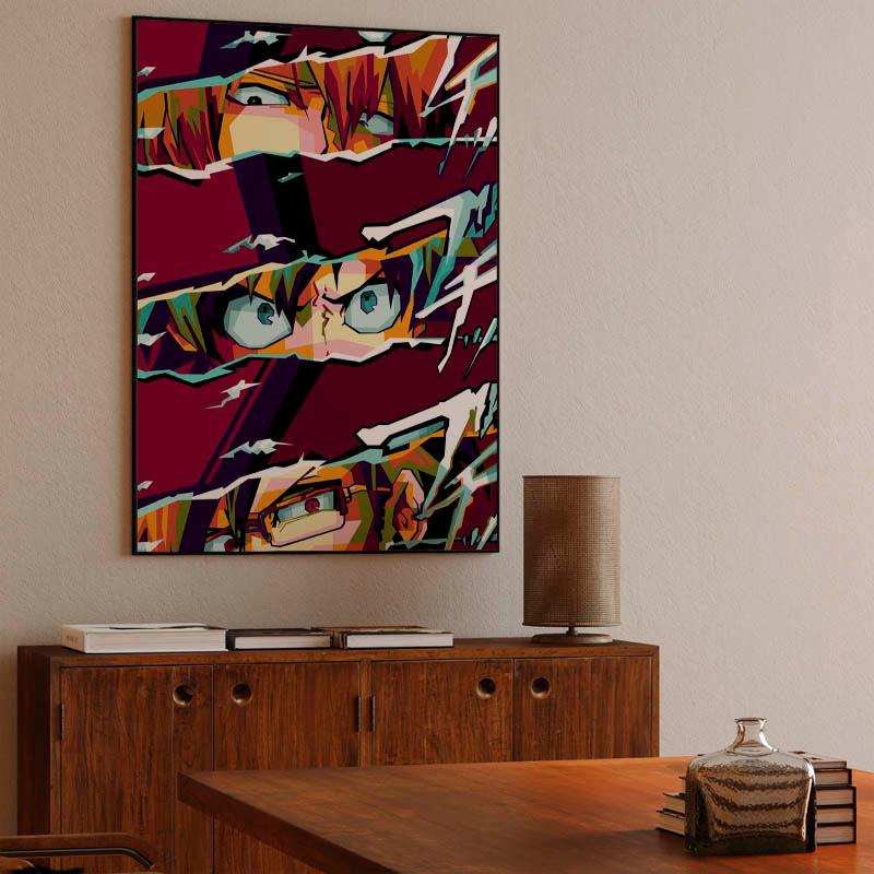 Anime Boku No Hero in wpap pop art