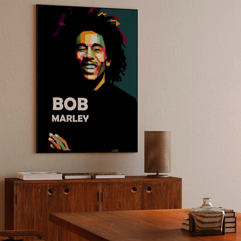 Bob Marley in pop art amazing