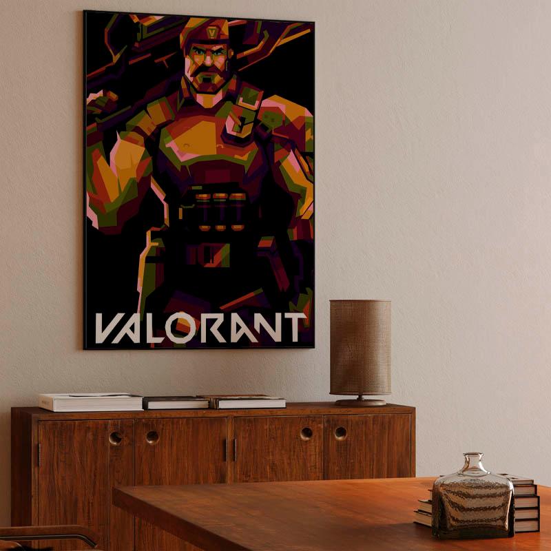 Brimstones Valorant in amazing pop art