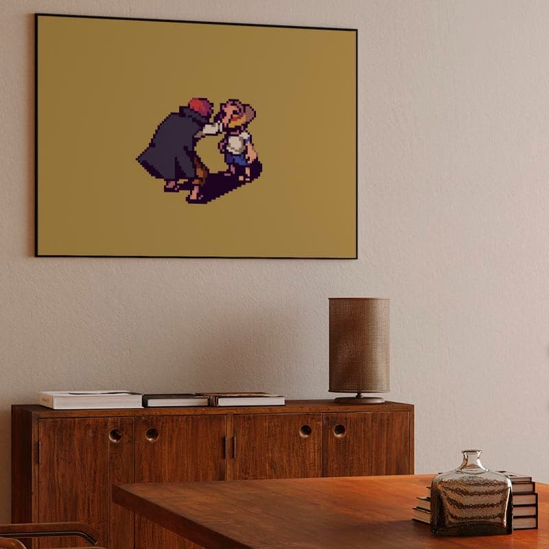 Shanks gives Luffy the straw hat