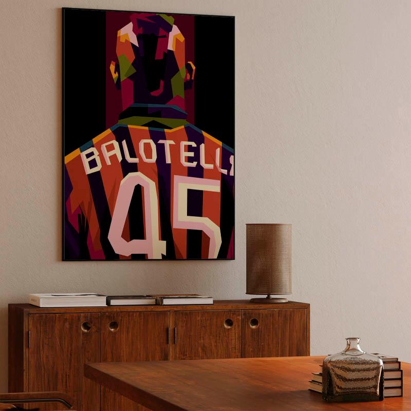 Mario Balloteli in amazing pop art